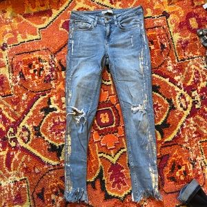 Fringe end Zara jeans!